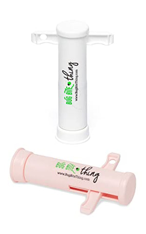 Bug Bite Thing Suction Tool, 2-Pack (White & Pink)