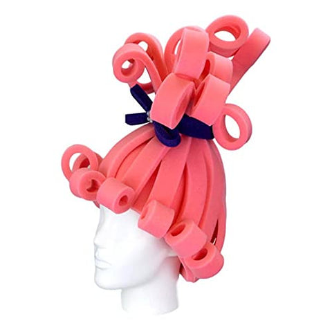 FOAM PARTY HATS: Pink Foam Wig