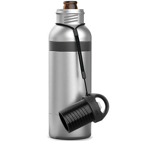 BottleKeeper X - Vacuum Insulated Bottle - Keeps Beer Cold Up To 6 Hours (Stainless)