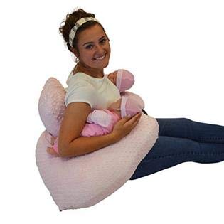 The TWIN Z PILLOW - Pink - 6-in-1 Twin Pillow, Breastfeeding
