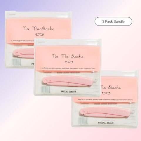 No Mo-Stache Facial Razor Bundle x 3