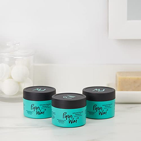 PiperWai Natural Deodorant w/Activated Charcoal