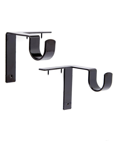 Kwik-Hang Single Curtain Rod Brackets - No Drill