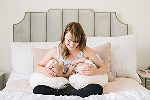 Twin Z The Pillow - 6-in-1 Twin Pillow, Cuddle Grey DOTS
