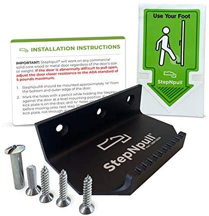StepNpull Hands Free Door Opener - Black