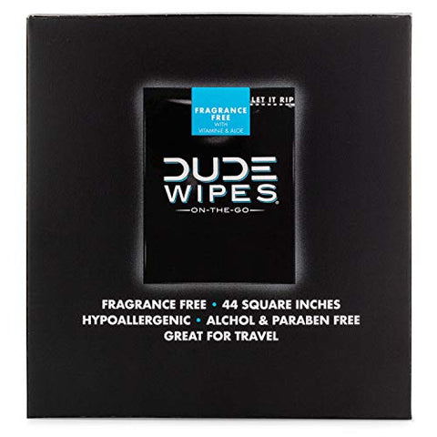 DUDE Wipes - On-The-Go Flushable Wipes - 2 Pack