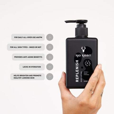 Mad Rabbit Replenish Tattoo Body Lotion - 9.5 Oz