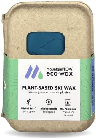 mountainFLOW eco-Wax Blue Square Kit, Ski + Snowboard Wax