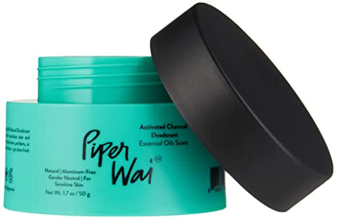 PiperWai Natural Deodorant w/Activated Charcoal