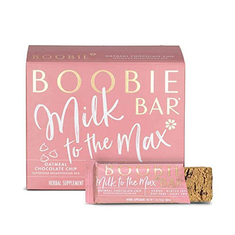 Boobie Bar Superfood Lactation Bars Oatmeal Chocolate Chip (6 Ct)