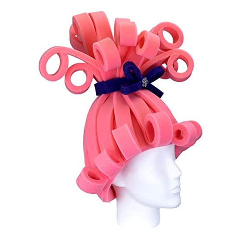 FOAM PARTY HATS: Pink Foam Wig