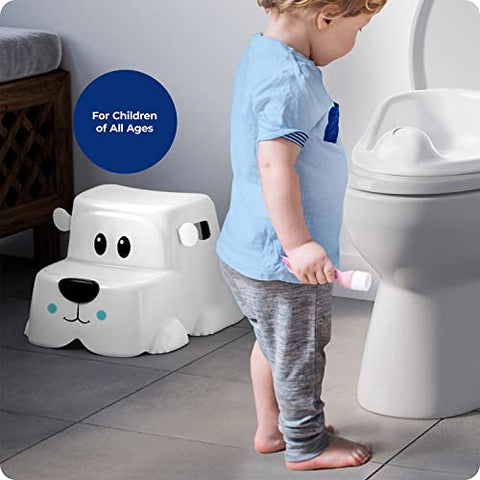 Squatty Potty Kids Toilet Step Stool Set - Potty Pet Bear Cub Base