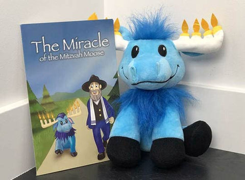 Mensch on a Bench Mitzvah Moose - Hanukkah Décor