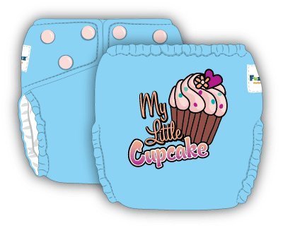 FuzziBunz Diaper Talk Elite One Size Diaper - Cupcake, Tootie Frootie