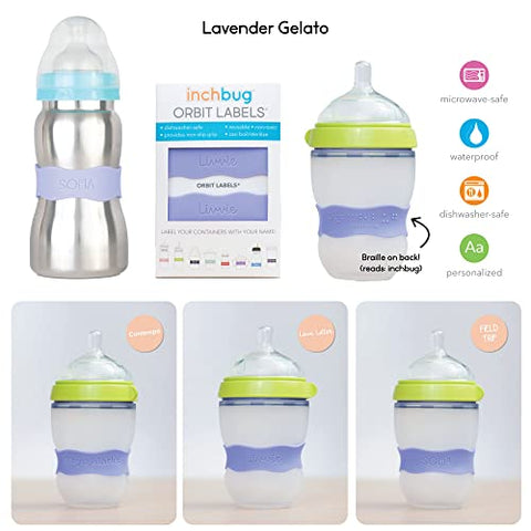 InchBug Original Orbit Labels Personalized - Lavender Gelato (4 Pack)