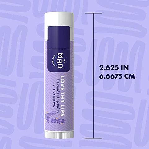 Mad Optimist Lavender Lip Balm, 0.15 Oz