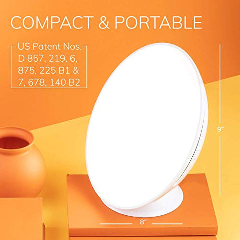 Circadian Optics Light Therapy Lamp - UV-Free LED Lamps - 10,000 Lux - White