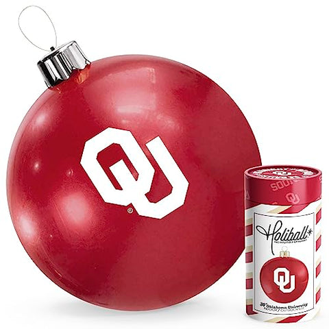 Holiball Inflatable Collegiate Ornament - 30" - University of Oklahoma