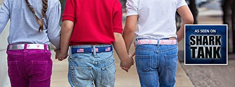 Myself Belts Unisex Easy One Handed Belt Rainbow, Navy Blue