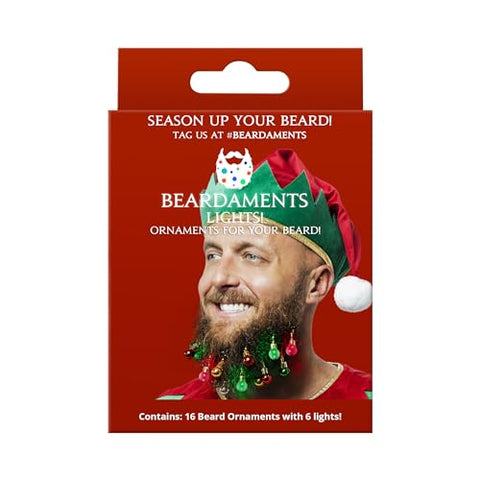 BEARDAMENTS - Beard Lights - Light Up Ornaments, 16pc