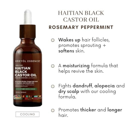 Kreyol Essence - Rosemary Peppermint Haitian Black Castor Oil