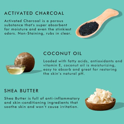 PiperWai Natural Deodorant w/Activated Charcoal