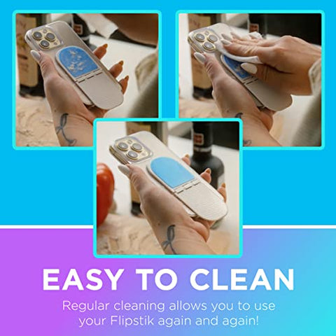 Flipstik 3.0 Foldable Adhesive Phone Mount - Carrara Marble