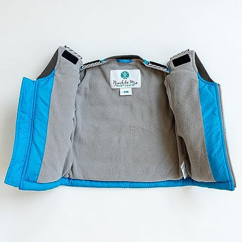 Buckle Me Baby Winter Coat - Safe Car Seat Jacket - 4T, Light Blue