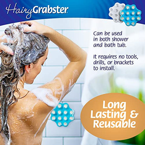 Hair Shower Drain Hair Catcher, Hair Stopper Bathtub Drain Protector - 1 Pack, White
