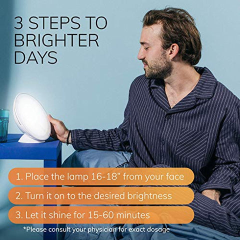 Circadian Optics Light Therapy Lamp - UV-Free LED Lamps - 10,000 Lux - White