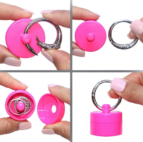 Lion Latch Jewelry Box Case - Traveling Jewelry Holder, Pill Box Keychain (3-Pack)