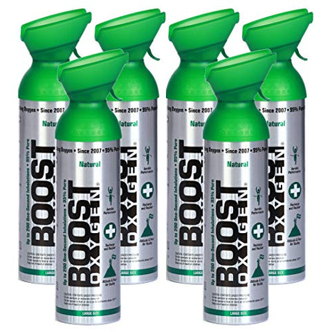 Boost Oxygen Supplement, 10 Liter Large, 6 Pack