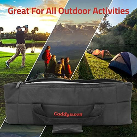 Caddyswag Golf Bag Cooler Sleeve - 6 Can Capacity, Black Polyester
