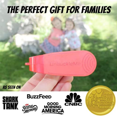 UnbuckleMe Car Seat Buckle Release Tool - Easy Opener Aid (Pink)