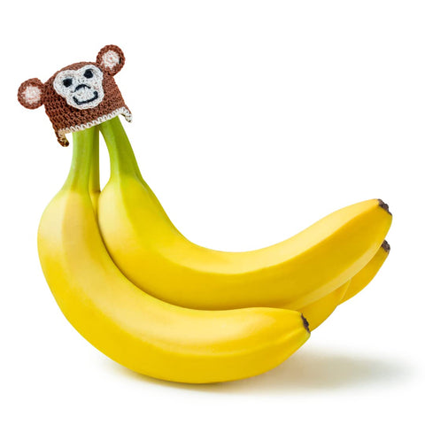 Nana Hats - Keep Bananas Fresher - BPA-Free Silicone Cap With Magnet (Monkey)