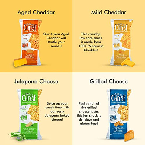 Just The Cheese Bars, Crunchy Baked Snack Bars (12 Ct)
