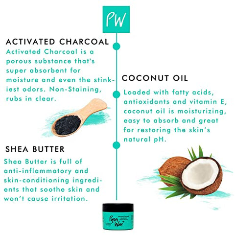 PiperWai Natural Deodorant w/Activated Charcoal