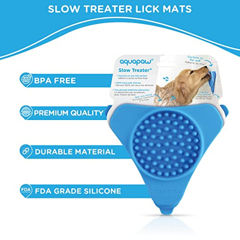 Aquapaw - Licking Mat for Dogs & Cats, Blue
