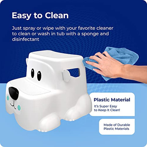 Squatty Potty Kids Toilet Step Stool Set - Potty Pet Bear Cub Base