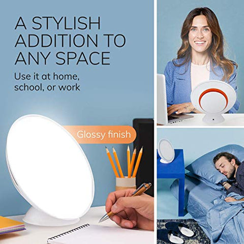 Circadian Optics Light Therapy Lamp - UV-Free LED Lamps - 10,000 Lux - White