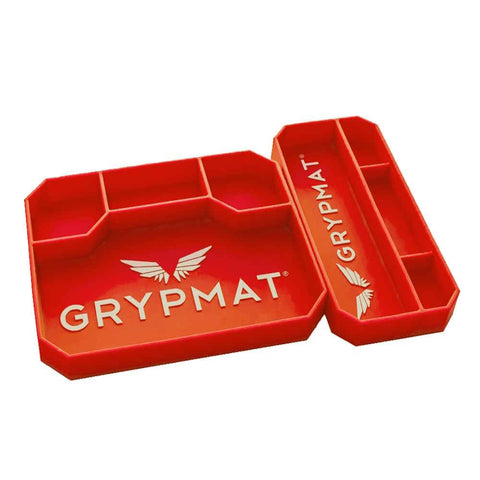 Grypmat Plus Silicone Tool Tray - Non-Slip, Flexible - Duo Orange