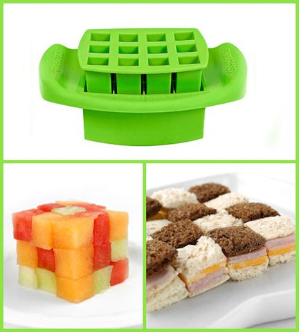 FunBites Set of 3 Food Cutters - Squares, Hearts, Triangles