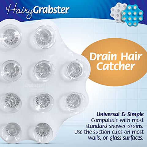 Hair Shower Drain Hair Catcher, Hair Stopper Bathtub Drain Protector - 1 Pack, White