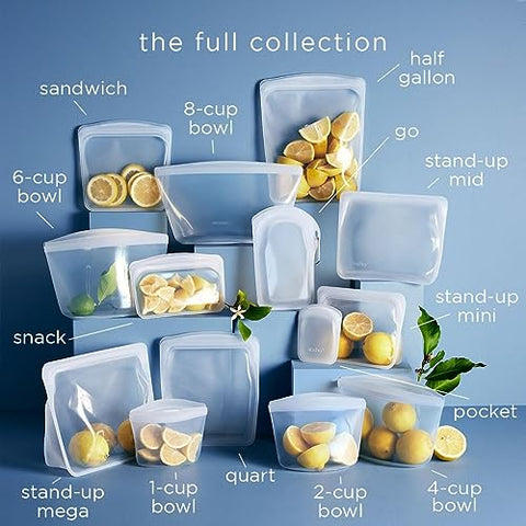 Stasher Platinum Silicone Food Storage Bag - 1/2 Gallon - 64 Oz
