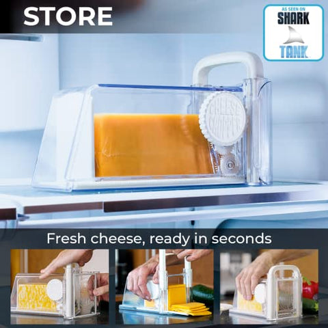 Cheese Chopper 4-in-1 - Handle, Grater, Wire, Blade - Instant Fridge Storage
