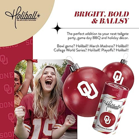 Holiball Inflatable Collegiate Ornament - 30" - University of Oklahoma