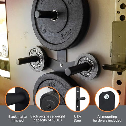 PRx Performance Wall-Mounted Vertical Weight Plate Storage