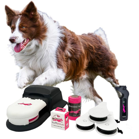 SwiftPaws Remote-Control Chase Toy for Dogs, Flag Lure Course