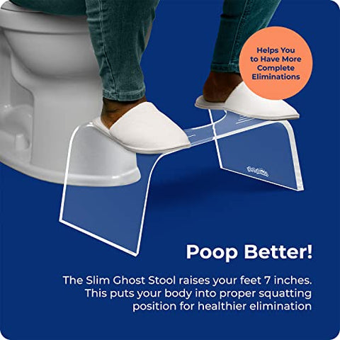 Squatty Potty Ghost Acrylic Toilet Stool - 7"