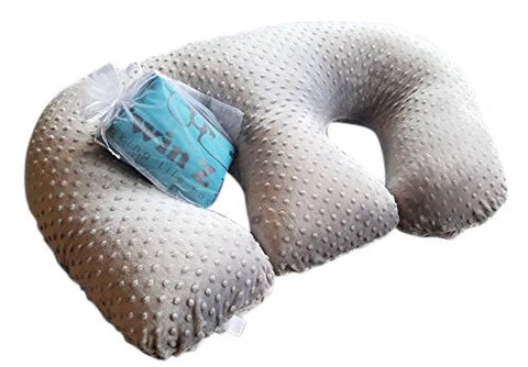 Twin Z Pillow 6-in-1 Twin Pillow, Grey